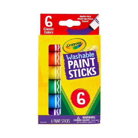 Crayola Washable Paint Sticks 6 Pack