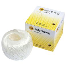 Marbig String Poly Ball 80m White