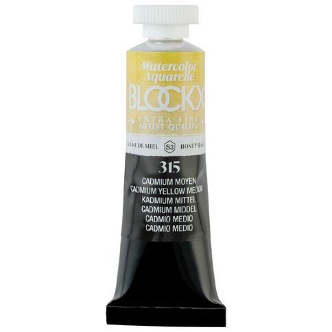 BLOCKX Watercolour Tube 15ml S3 315 Medium Cadmium Yellow Yellow