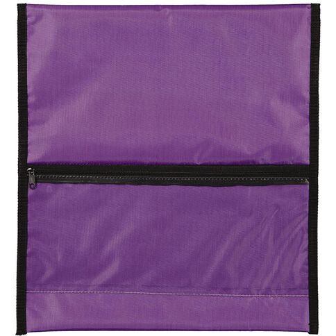 WS Book Bag Zipper Pocket 36cm x 33cm Purple