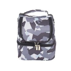 Living & Co Double Decker Lunch Bag Camo Grey