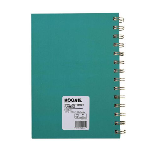 Kookie Football Spiral Notebook A5 Ball