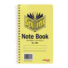 Spirax No.561 Spiral Ruled Notebook Yellow Mid