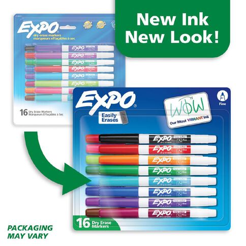 Expo Whiteboard Markers Fine Fashion 16 Pack