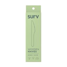 SURV. Wooden Knives Natural 20 Pack