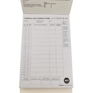 WS Work Time Log Book 50 Leaf Green Mid