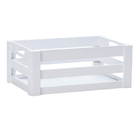 Living & Co Wooden Crate Large White