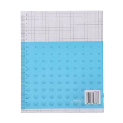 WS Exercise Book 1E5 7mm Quad 36 Leaf Blue