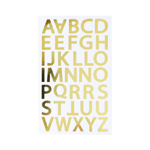 Uniti Foil Alpha Stickers Gold