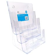 WS Brochure Holder Free Standing Clear A4