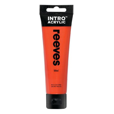 Reeves Intro Acrylic Paint Red Ochre 100ml