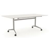 Team Flip Table 1600 x 800 White/Silver