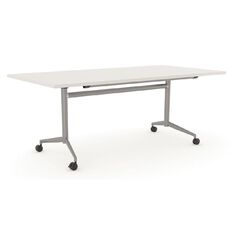 Team Flip Table 1600 x 800 White/Silver