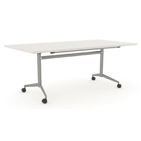 Team Flip Table 1600 x 800 White/Silver