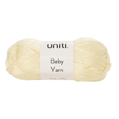 Uniti 4-ply Baby Acrylic Yarn Yellow Mid 50g