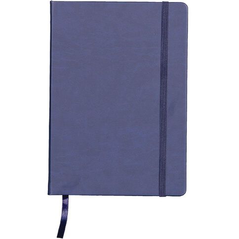 WS Hardcover PU Notebook Navy A5