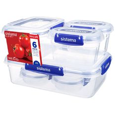 Sistema Klip It Plus Container Starter Assorted 6 Pack