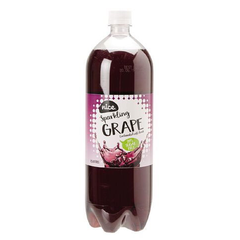 Nice 99% Sugar Free Grape Carbonated Soft Drink 1.5L