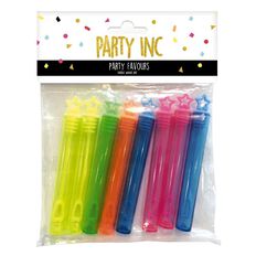 Party Inc Bubble Wands Multi-Coloured 8 Pack