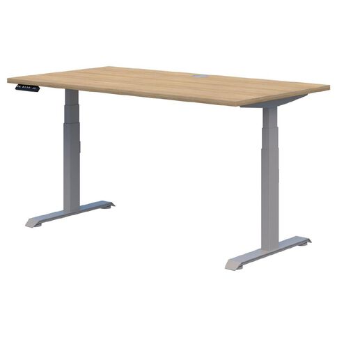 Rapid Premium Electric Desk 1500 x 800 Silver