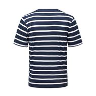 H&H Men's Crew Neck Short Sleeve Stripe Tee