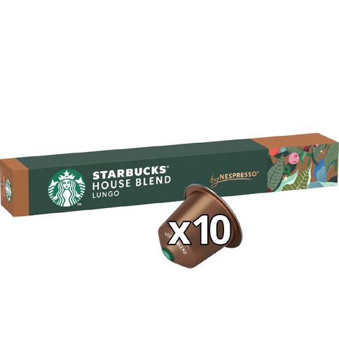 Starbucks by Nespresso Coffee Capsule House Blend Capsules 10 Pack 57g