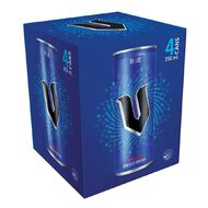 V Energy Drink Blue 250ml 4 Pack