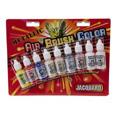 Jacquard Airbrush Metallic Exciter Pack 9 Piece