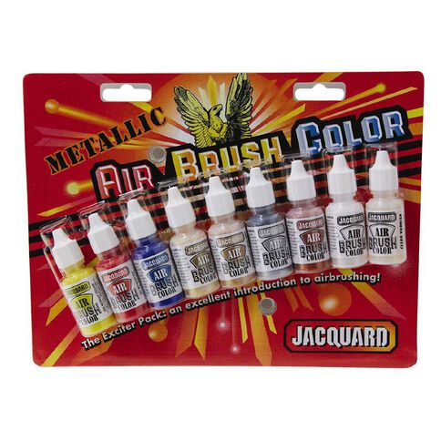 Jacquard Airbrush Metallic Exciter Pack 9 Piece