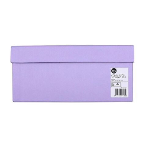 WS Colour Pop Storage Box Purple Mid