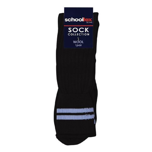 Schooltex 2 Sky Colour Stripe Socks
