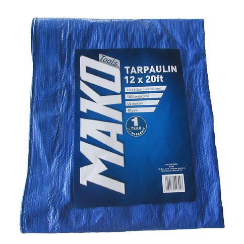 Mako Tarpaulin 80gsm 12ft x 20ft