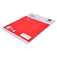 WS Exercise Book 1B8 7mm Ruled 36 Leaf Punched Red