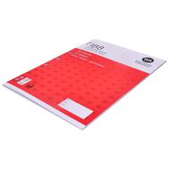 WS Exercise Book 1B8 7mm Ruled 36 Leaf Punched Red