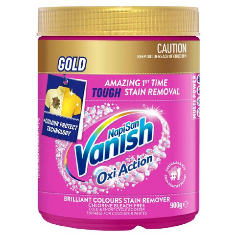 Vanish Napisan Oxi Action Gold Stain Remover Powder Laundry Booster 900g