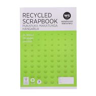 WS Scrapbook 320mm x 220mm Unruled 24 Leaf Green