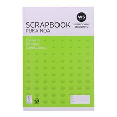 WS Scrapbook 320mm x 220mm Unruled 24 Leaf Green