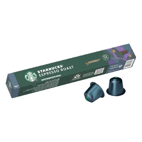 Starbucks by Nespresso Coffee Capsule Espresso Roast Capsules 10 Pack