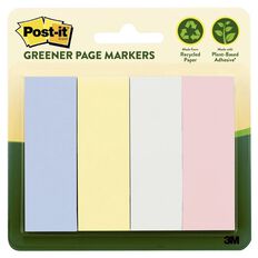 Post-It Greener Page Markers 25.4mm x 76.2mm Helsinki Collection