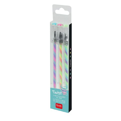 Legami Set of 3 Multicoloured Pens Twist