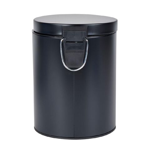 Living & Co Pedal Bin Black 5L