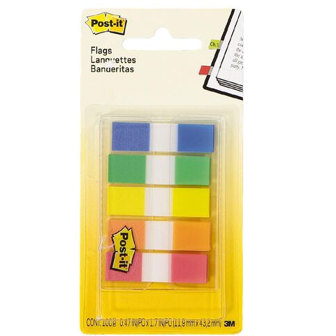 Post-It Flags 683-5CF Mini Dispenser 11.9mm x 43.2mm Multi-Coloured