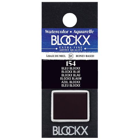 BLOCKX Watercolour Half Pan S1 154  Blue Blue