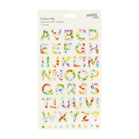 Uniti Colour Me Alpha Stickers