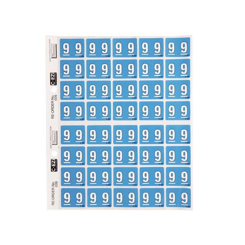 Filecorp Coloured Labels 9 Blue Mid