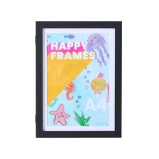 Happy Frames Kids Artwork Frame Black A4