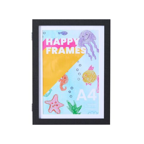 Happy Frames Kids Artwork Frame Black A4