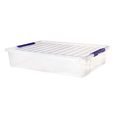 Living & Co Wrapping Paper Storage Box Clear 50.5L Clear