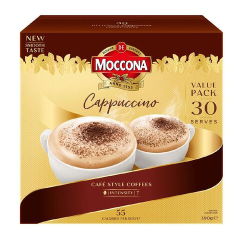 Moccona Cafe Style Cappuccino Coffee Sachets 30 Pack