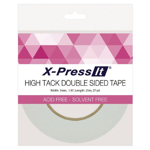 X Press It High Tack Double Sided Tissue Tape 3mm X 25m Warehouse Stationery Nz